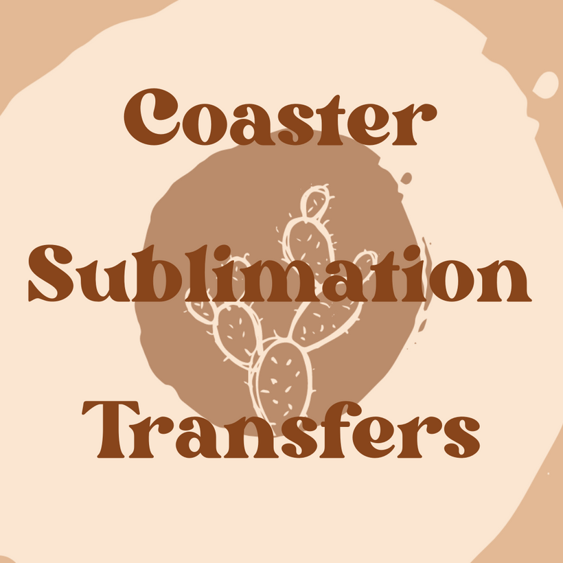 car coaster sublimation transfers