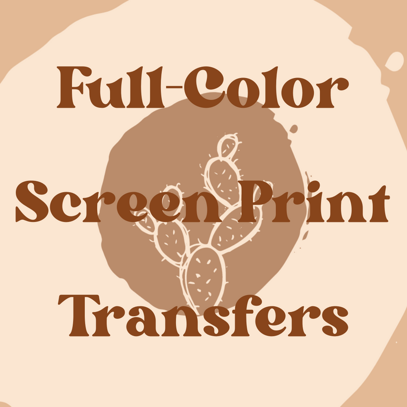 full-color screen print transfers