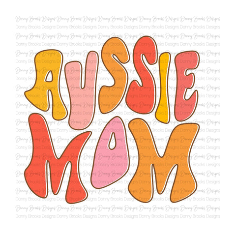 Aussie Mom Sublimation Transfer