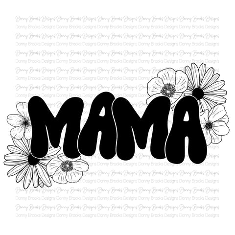 mama floral Sublimation Transfer