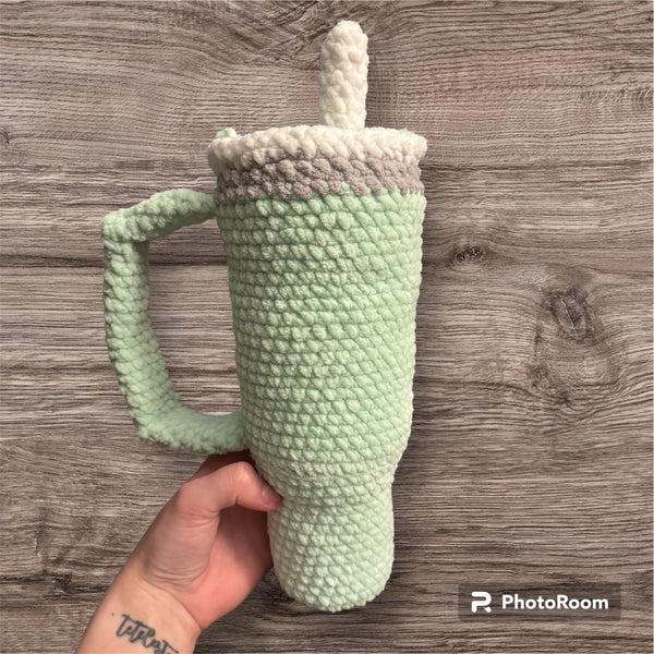 Mint Yarnley Tumbler / Cup Plushie