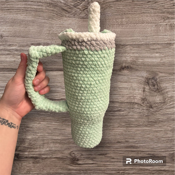 Mint Yarnley Tumbler / Cup Plushie