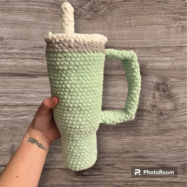 Mint Yarnley Tumbler / Cup Plushie