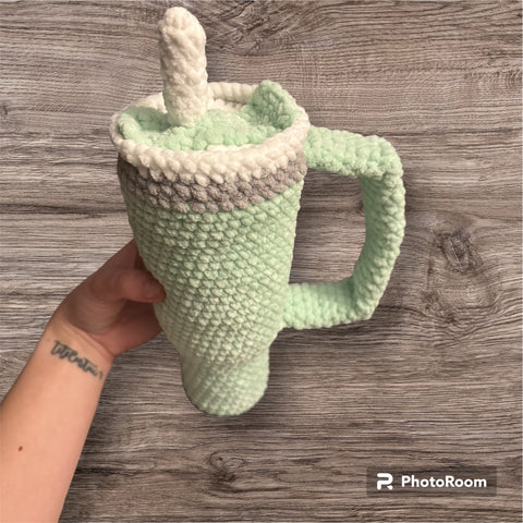 Mint Yarnley Tumbler / Cup Plushie