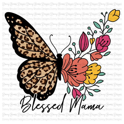 Blessed mom Sublimation Transfer