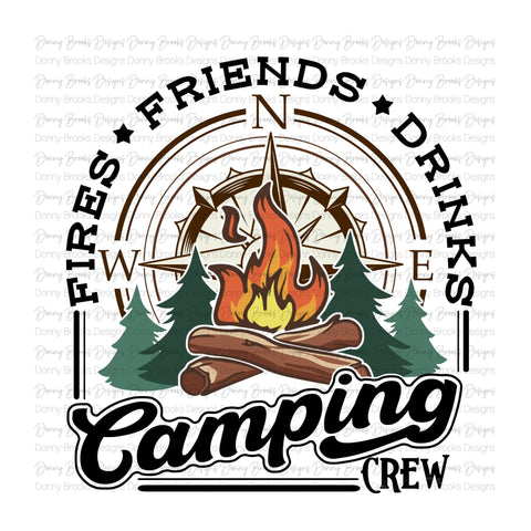Camping Crew Sublimation Transfer