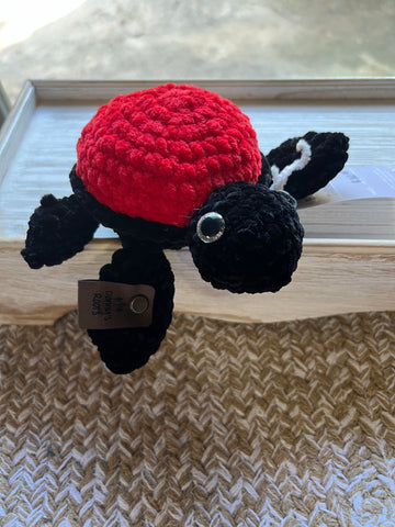 Red & Black turtle plushie