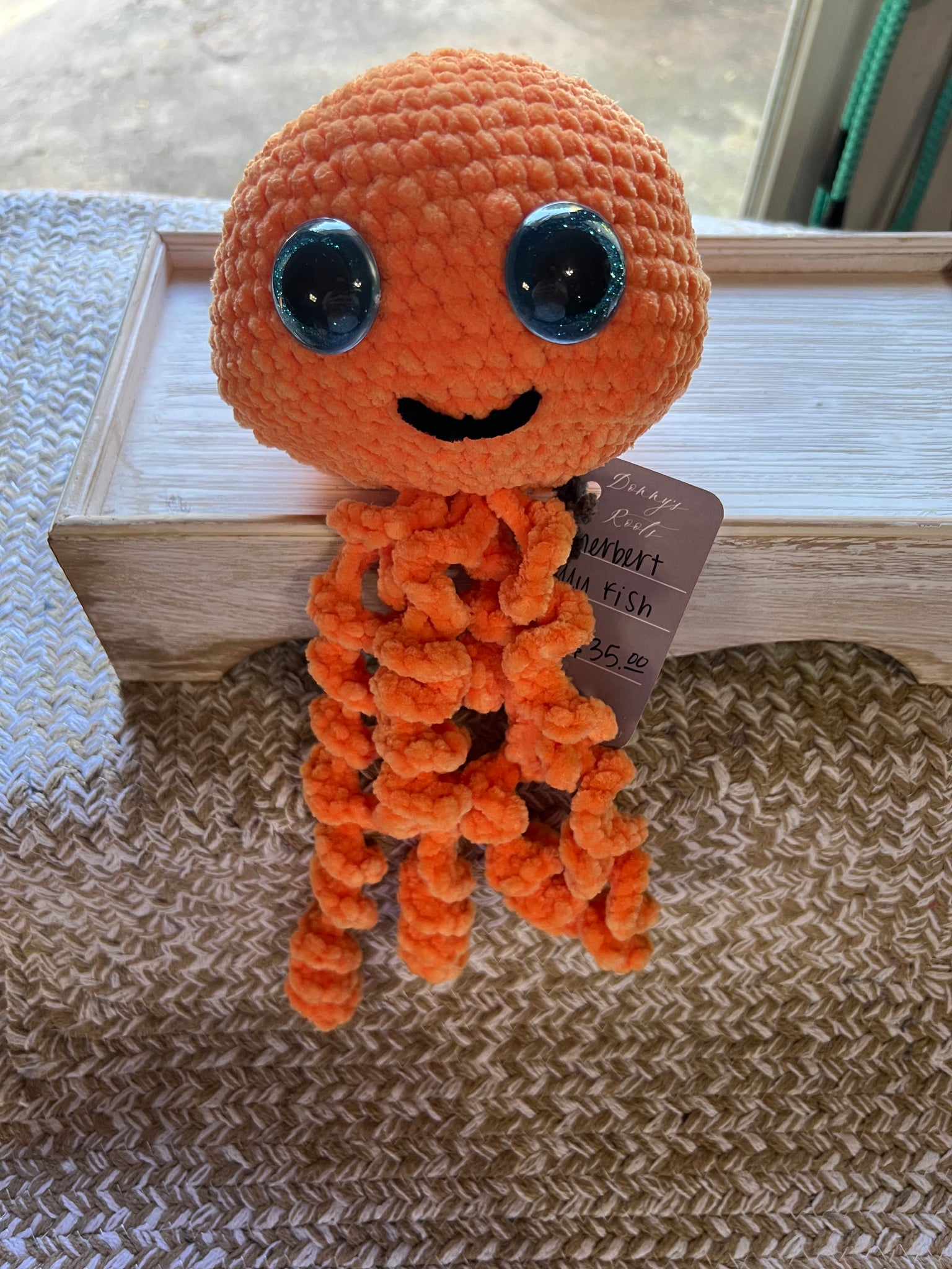 Orange Sherbert Jellyfish plushie