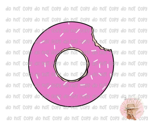 Pink Sprinkle Donut Clipart Digital Download
