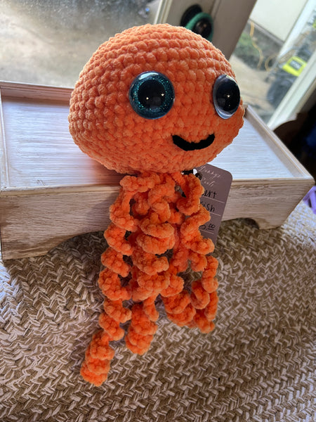 Orange Sherbert Jellyfish plushie