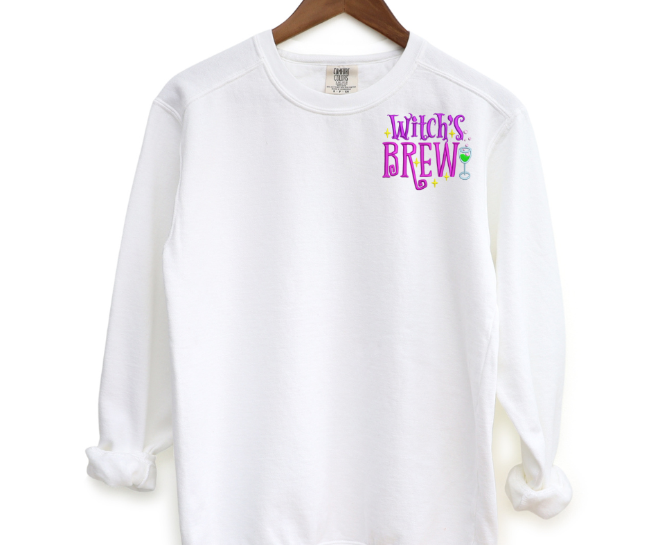 Witchs Brew Pocket Embroidered Crewneck