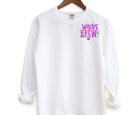 Witchs Brew Pocket Embroidered Crewneck