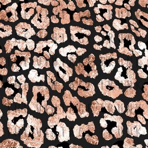 black peach foil cheetah sublimation transfer