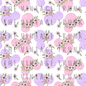 pink + purple cheetah; floral minnie mouse sublimation transfer