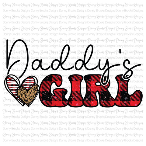 daddy's girl sublimation transfer