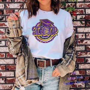 purple + gold Senior 2022 tee