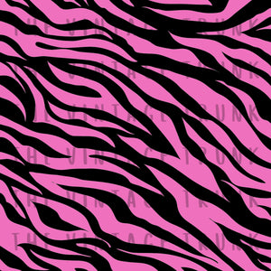 pink zebra print sublimation transfer