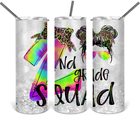2nd grade squad space buns | tumbler sublimation transfer