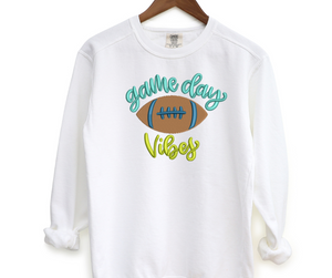 Game Day Vibes Embroidered Crewneck