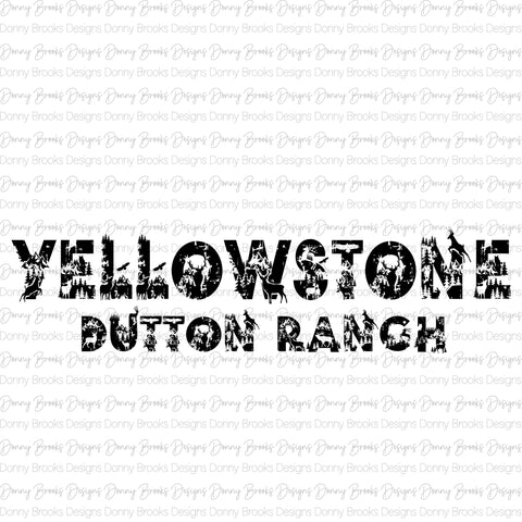 Yellowstone Dutton Ranch sublimation transfer #E5E5DB168860