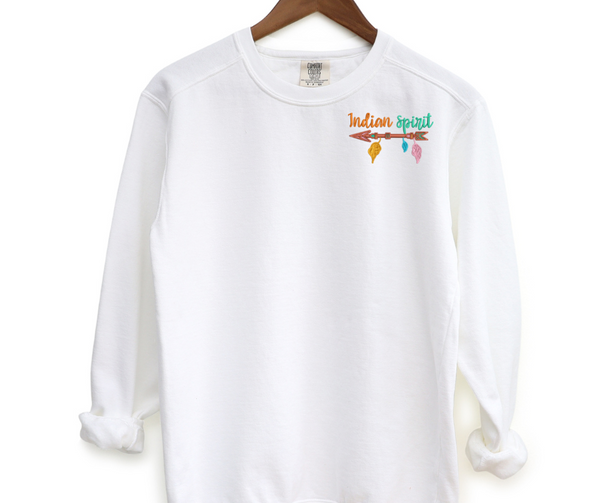 Indian Spirit Pocket Embroidered Crewneck