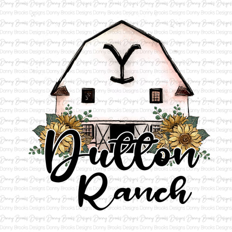 Dutton Ranch sublimation transfer #09601D026A16