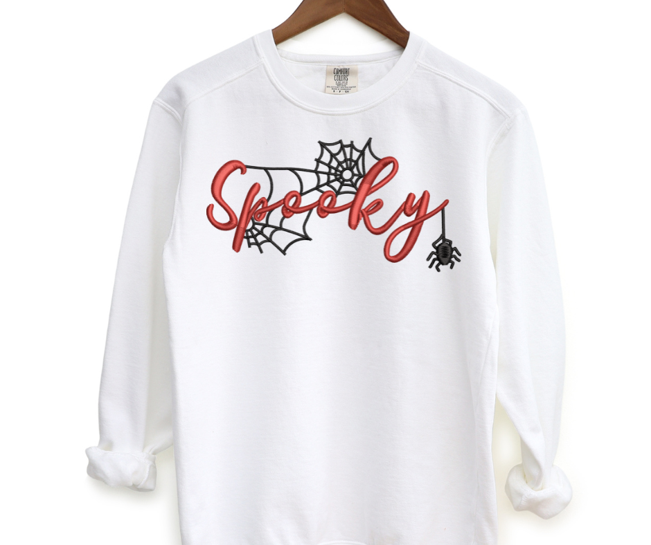 Spooky Embroidered Crewneck