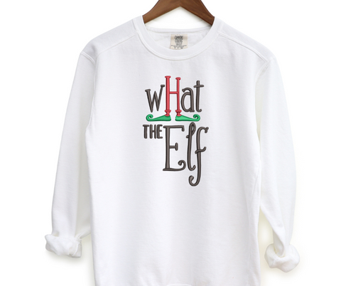 What The Elf Embroidered Crewneck