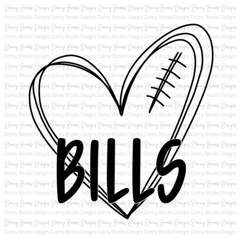 bills football heart digital download