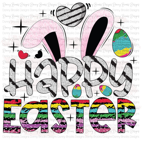 happy easter sublimation transfer