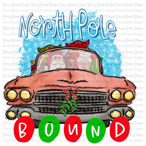North Pole Bound sublimation transfer #1454