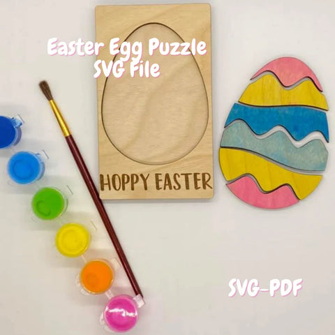 easter egg puzzle paint kit