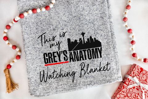 this is my greys anatomy watching blanket sublimation transfer