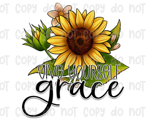 give yourself grace sublimation transfer #3999