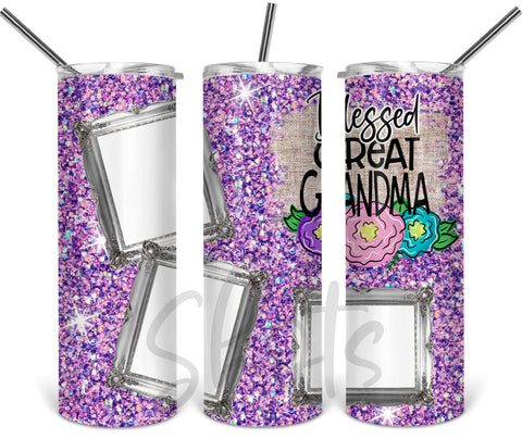 blessed great grandma | tumbler sublimation transfer #9373