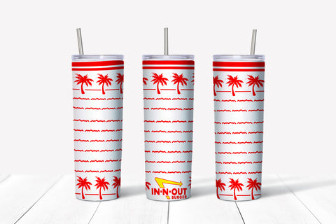 in n out burger tumbler sublimation transfer