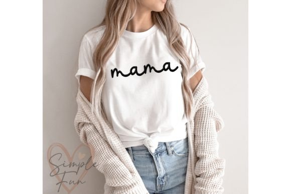 Mama embroidered tee