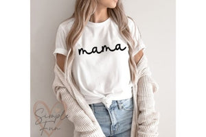 Mama embroidered tee