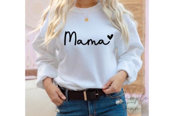 mama Embroidered Crewneck