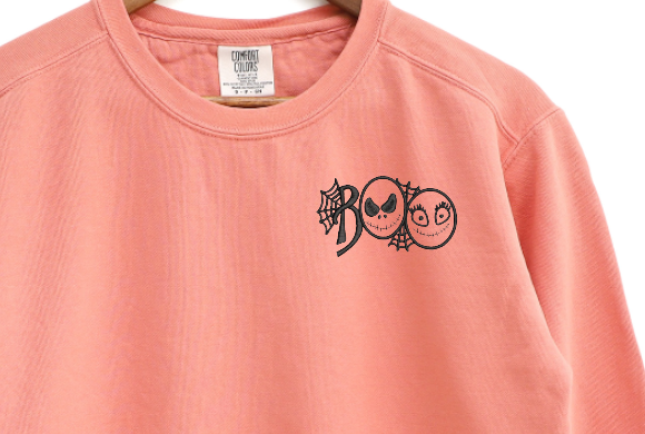 Sally + Jack Boo Embroidered Crewneck