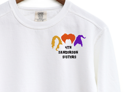 4th witch sister Embroidered Crewneck