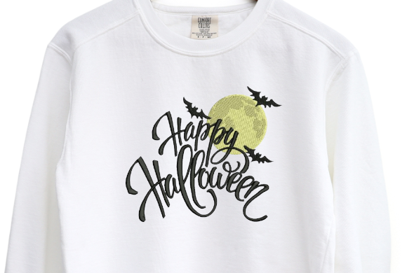 Happy Halloween Embroidered Crewneck