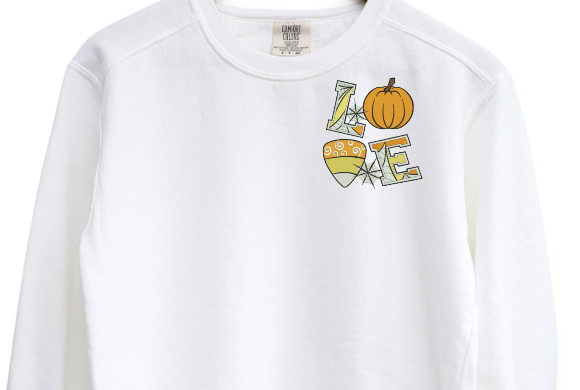 Love halloween Embroidered Crewneck