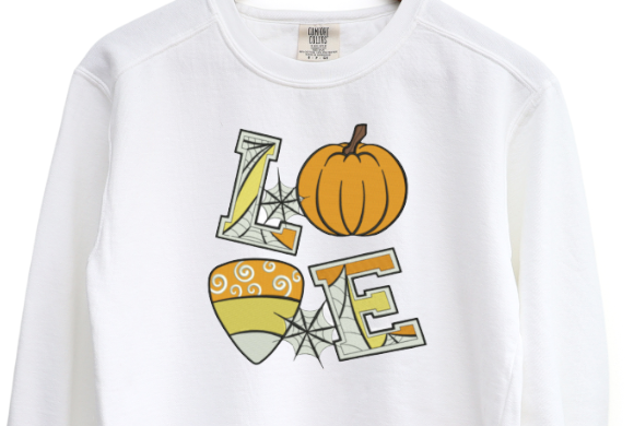 Love halloween Embroidered Crewneck