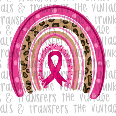 breast cancer awareness rainbow sublimation transfers