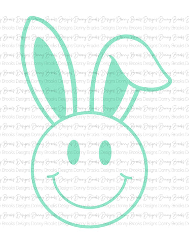 smiley bunny mint sublimation transfer