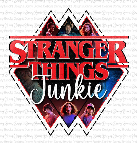 Stranger Things Junkie 1 sublimation transfer
