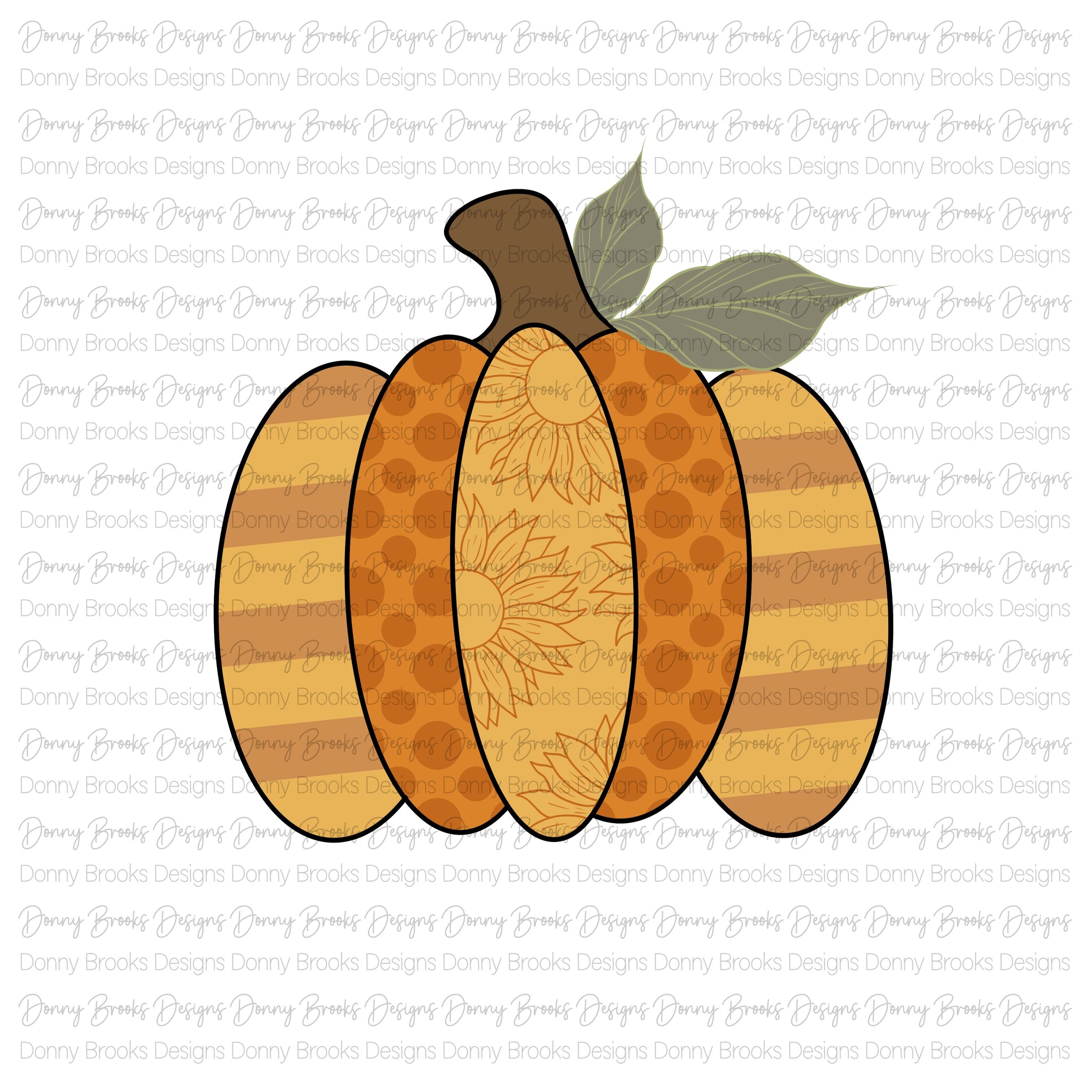 sunflower pumpkin digital download