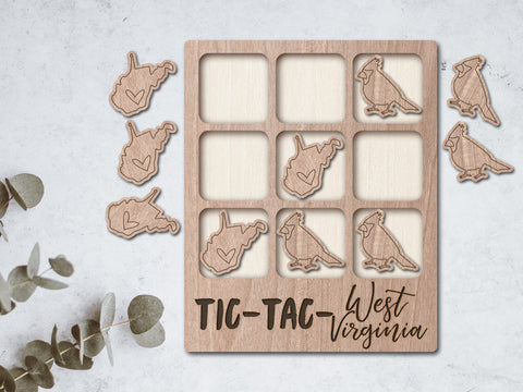 Tic-Tac-West Virginia Game Board