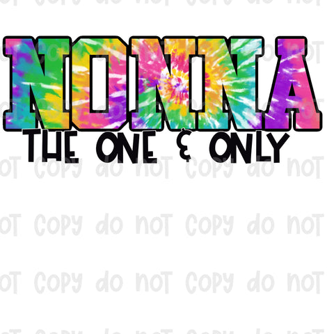 Nonna the one & only sublimation transfer Y043